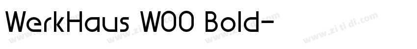 WerkHaus W00 Bold字体转换